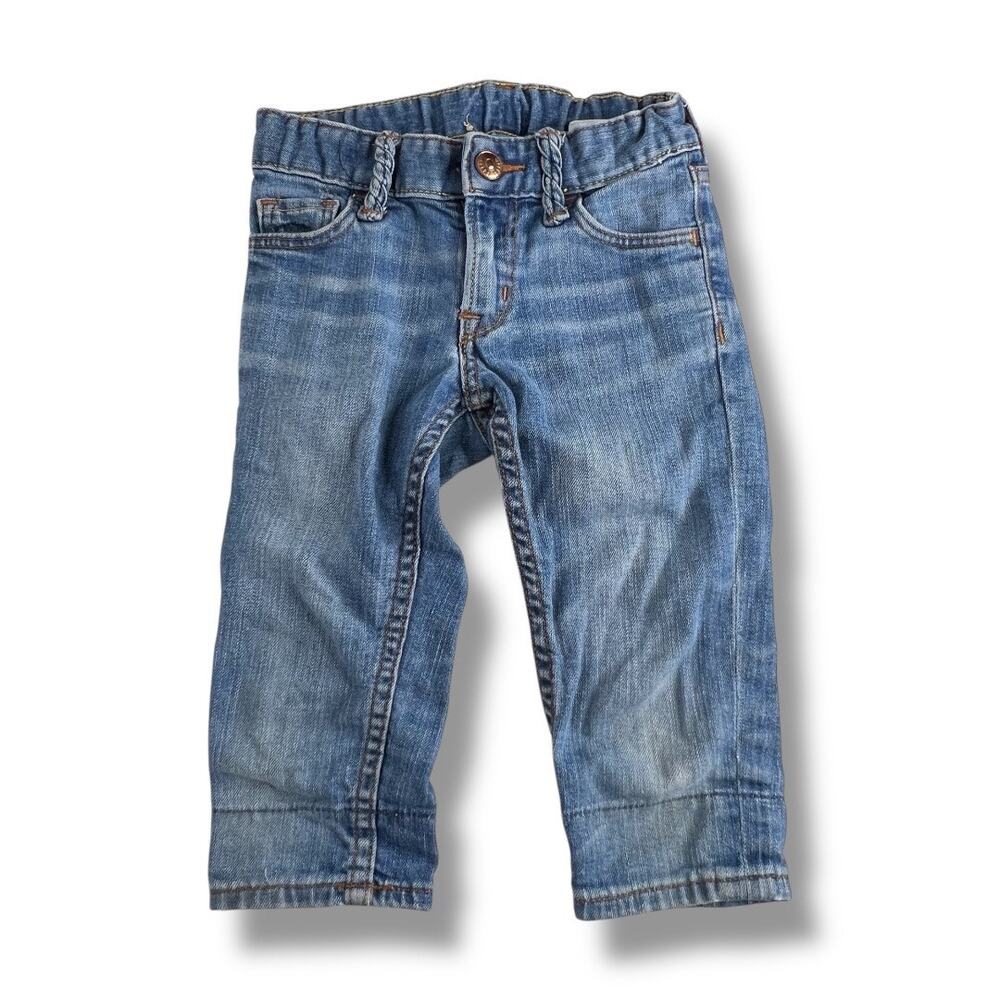 Girls SQIN Light Wash Narrow Waist Slim Leg Jeans 2T